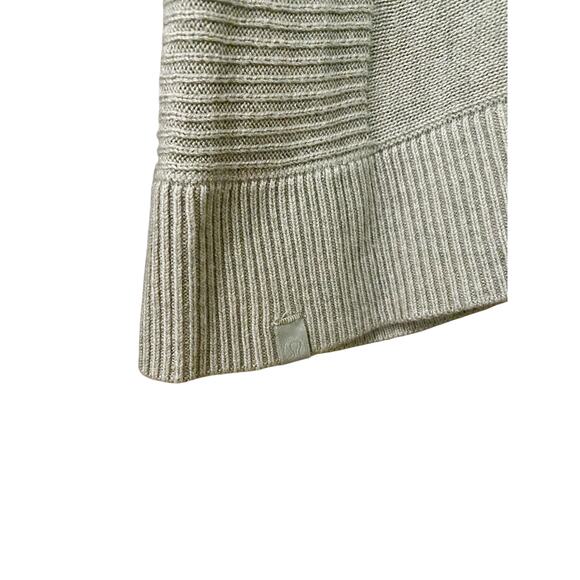 Lululemon Cashlu Knit Pullover US 10 Heathered Green Fern Lightweight Sweater - Picture 7 of 15